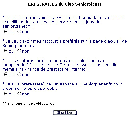 services du club seniorplanet
